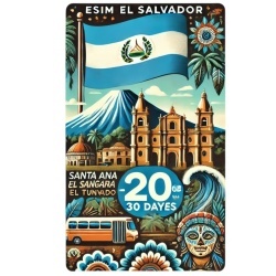 eSIM El Salvador 20GB 30Days Standard