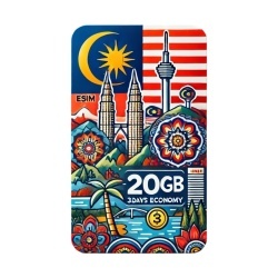 eSIM Malaysia 20GB 30Days Economy