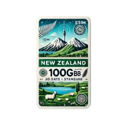 eSIM New Zealand 100GB 30Days Standard