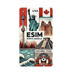 eSIM North America, 50GB, 30 Days, Standard