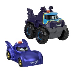 FISHER PRICE BATWHEELS SET 2 MASINUTE CU LUMINI SCARA 1:55 - Img 2