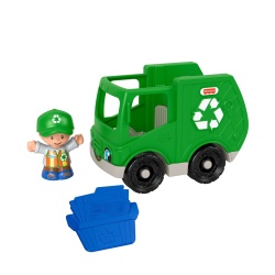 FISHER PRICE LITTLE PEOPLE VEHICUL CAMION RECICLARE 10CM - Img 3