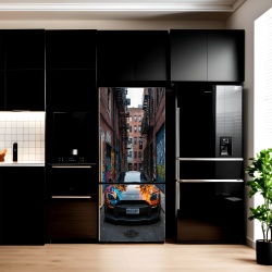 Folie imprimata color pentru decor Frigider, dimensiune 200 x 90cm, model: AVX-FR03 - Img 1