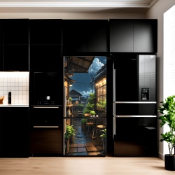 Folie imprimata color pentru decor Frigider, dimensiune 200 x 90cm, model: AVX-FR23 - Img 1