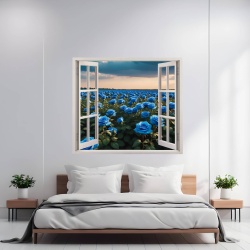 Folie imprimata color pentru decor perete locuinta, dimensiune 125 x 110cm, model: VIEW TO HAVEN 29 - Img 1