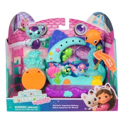 GABBYS DOLLHOUSE FILMUL SET BALCONUL ACVARIU SI FIGURINA MERCAT CU ACCESORII - Img 1