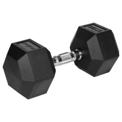 GANTERE DUMBBELL HEX FONTA CAUCIUCATA 17.5KG REBEL ACTI - Img 2