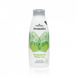 Gel de dus 100% vegan AROMATICS HOPE cu parfum de bergamota si ceai alb, cu prebiotice, vit. E si aloe 600ml