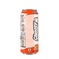 Ghost Energy Drink With Peaches Flavor, Bautura Energizanta Cu Aroma De Piersici, 473 Ml - Img 4