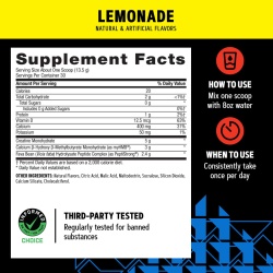 Gnc Amp Creabolic, Formula Premium De Creatina Monohidrata, Hmb, Peptistrong Pentru Forta Si Masa Musculara, Cu Aroma De Limonada, 405 G - Img 2
