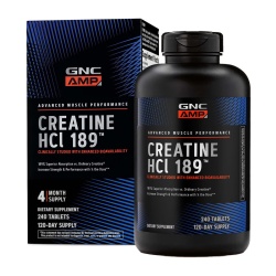 Gnc Amp Creatine Hcl 189, Creatina Clorhidrat Cu Administrare Si Absorbtie Rapida, 240 Tb