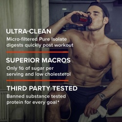 Gnc Amp Pure Isolate, Proteina Izolata Din Zer, Cu Aroma De Biscuiti Cu Crema, 2345 G - Img 5