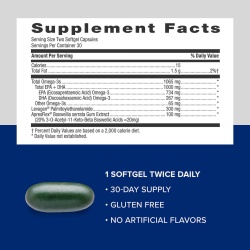 Gnc Triple Strength Fish Oil Plus Joint, Ulei De Peste Cu Suport Pentru Articulatii, 60 Cps - Img 5