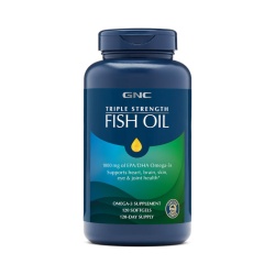 Gnc Triple Strength Fish Oil, Ulei De Peste 1000 Mg Omega 3 Epa Si Dha, 120 Cps