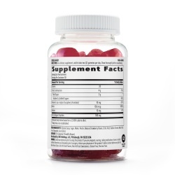 Gnc Women's Hair, Skin & Nails Strawberry , Jeleuri Cu Biotina Si Vitamine Pentru Frumusetea Parului, Pielii Si Unghiilor, 60 Jeleuri - Img 2
