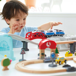 Hape set trenulet cu cutie de depozitare - Img 3