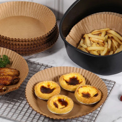Hartie de copt pentru friteuza cu aer - rotunda - 23 cm - 50 buc/pachet - Img 3