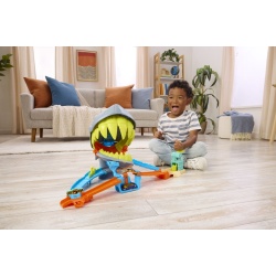 HOT WHEELS CITY PISTA DE CURSE PLAJA RECHINULUI CHOMP CU MASINUTA INCLUSA - Img 7
