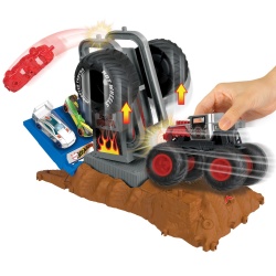 HOT WHEELS MONSTER TRUCKS ENTRY CHALLENGE ARENA SMASHERS PROVOCAREA TIRE PRESS - Img 4
