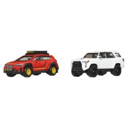 HOT WHEELS PREMIUM SET 2 MASINUTE METALICE SUBARU CROSSTREK SI TOYOTA 4RUNNER 2018 SCARA 1 LA 64 - Img 3