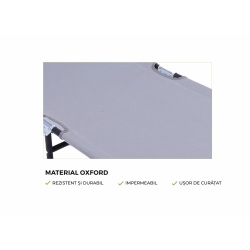 HR SEZLONG CU PARASOLAR 186X55X24 GRI - Img 5