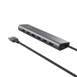 Hub Trust Halyx 7xUSB 3.2 Gen1, gri - Img 10