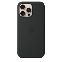 iPHONE CASE 16 PRO MAX SILICONE BK