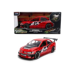 JADA FAST AND FURIOUS MASINUTA METALICA MITSUBISHI LANCER EVOLUTION IX SCARA 1 LA 24 - Img 5