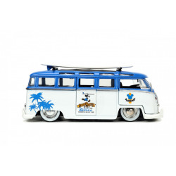 Jada masina din metal volkswagen t1 bus scara 1 la 24 si figurina mickey mouse - Img 5