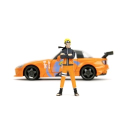 JADA NARUTO SHIPPUDEN SET FIGURINA NARUTO SI MASINUTA METALICA HONDA 2001 S2000 SCARA 1:24 - Img 4