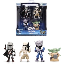 JADA STAR WARS MANDALORIAN SI GROGU SET 4 FIGURINE METALICE 4CM - Img 3