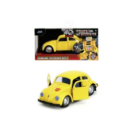 JADA TRANSFORMERS MASINUTA METALICA BUMBLEBEE VOLKSWAGEN BEETLE SCARA 1 LA 32 - Img 3