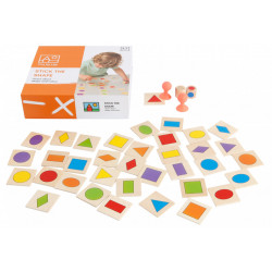 Joc Educativ cu forme geometrice Gaseste si Lipeste