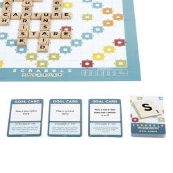 JOC SCRABBLE 2 IN 1 DIN LEMN IN LIMBA ENGLEZA - Img 9