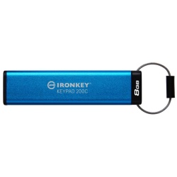 Kingston Ironkey Keypad 200C, 8GB, Blue - Img 1