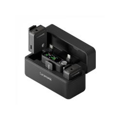 Kit microfon wireless Saramonic Ultra 01 (2TX+RX)ClearVoice, IPX5, 2 x magn. microf., negru - Img 2