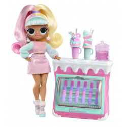 L.O.L. SURPRISE! OMG SWEET NAILS CANDYLICIOUS SPRINKLES SHOP SET PAPUSA CU ACCESORII - Img 4