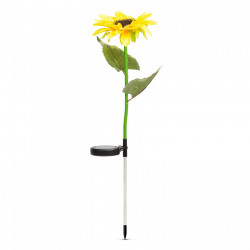 Lampă solară floarea soarelui- 75 cm - 8 LED alb cald - Img 2