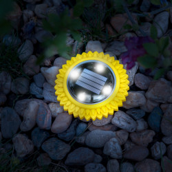 Lampa solara LED - galben - alb rece - 11,5 x 2,3 cm - Img 1