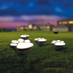 Lampa solara LED Garden of Eden, model labute catel, cu plexiglas, senzor crepuscular, acumulator 300 mAh, Negru - Img 2