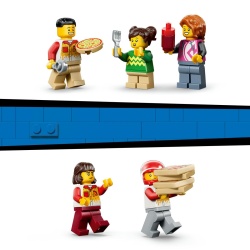 LEGO CITY EXPERIENA LIVRARII DE PIZZA CU VEHICULE 60496 - Img 7