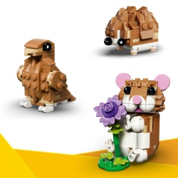 LEGO CREATOR HAMSTER ADORABIL CU O FLOARE 31376 - Img 2