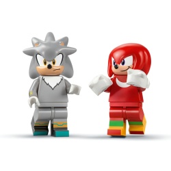 LEGO SONIC MASINA LUI SILVER VS CAMIONUL GIGANT AL LUI KNUCKLES 77118 - Img 6