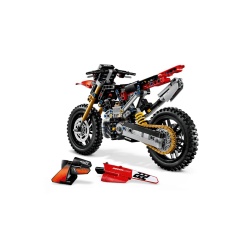 LEGO TECHNIC MOTOCICLETA DUCATI DESMO 450 MX VERSIUNEA DE UZINA 42238 - Img 10