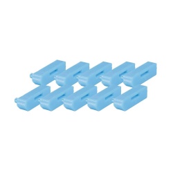 Lindy 10 x DP port Blocker blue