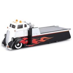 MAISTO DESIGN ELITE TRANSPORT SET CAMION CU RAMPA COE FLATBED SI MASINUTA CHEVROLET K5 BLAZER 1979 SCARA 1 LA 64 - Img 8