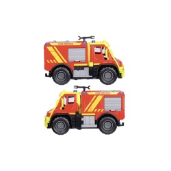MAJORETTE MASINA METALICA DE POMPIERI MERCEDES UNIMOG U530 SCARA 1 LA 43 - Img 4