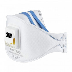 Masca de protectie respiratorie FFP2, 3M 9322+ AURA, cu valva/supapa - Img 2