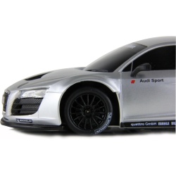 MASINA CU TELECOMANDA AUDI R8 ARGINTIU CU SCARA 1 LA 24 - Img 6