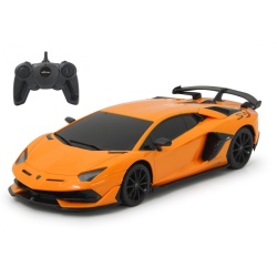 MASINA CU TELECOMANDA LAMBORGHINI AVENTADOR SVJ PORTOCALIU CU SCARA 1 LA 24 - Img 2